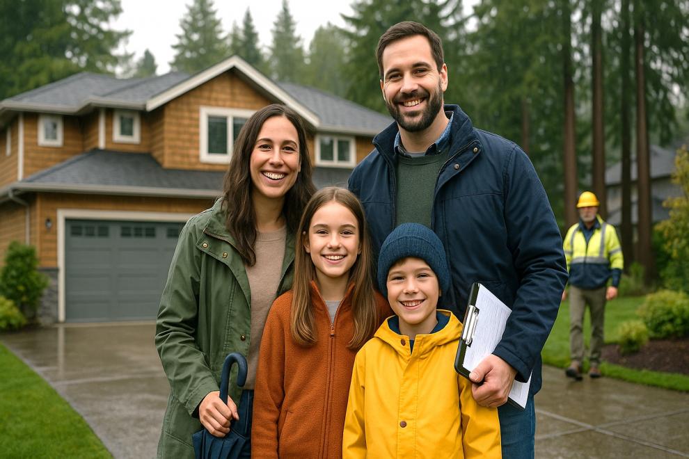 Smiling Family in Front of Homesite.jpeg